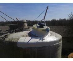 Pansement polyester sur dôme silo d'élevage